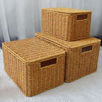 Rattan Storage Basket Finishing With Lid