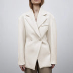 Autumn And Winter Women's Suit Advanced Static Luxury Elegant Lapel Baggy Coat