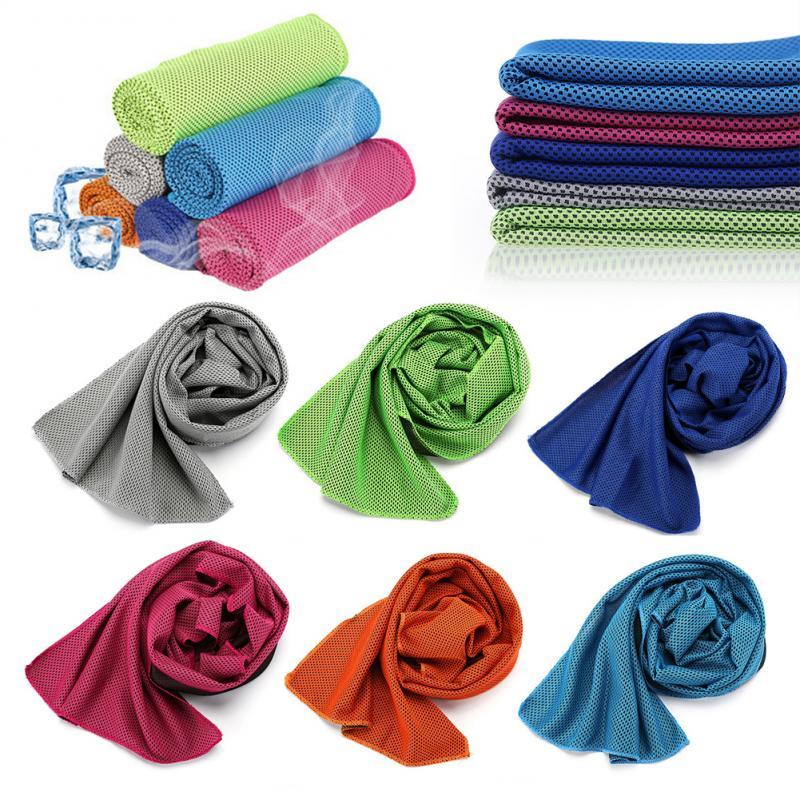 Serviettes rafraîchissantes de sport Serviettes rafraîchissantes, serviette fraîche, serviette douce et respirante, serviette microfibre glacée pour yoga, golf, gym, camping, course, fitness, entraînement et plus d'activités