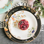 Bone China European Style Antique Household Tableware Bowl And Plate