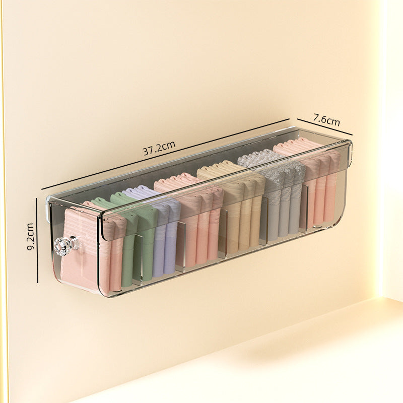 Drawer Underwear Storage Box Wall-mounted Clothing Socks Finishing Box Wardrobe Personal Clothing Artifact Three-in-one
