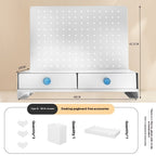 Desktop Wire-wrap Board Storage Rack Iron Home Office Study Desk