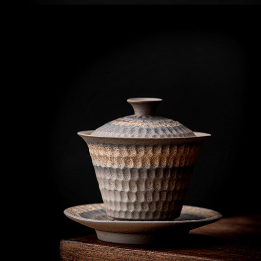 Vintage Ceramic Sancai Cup Household Kung Fu Tea Set