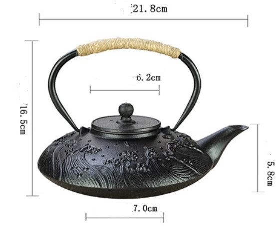 Handmade Iron Tea Pot With Strainer Water Pot Tea Making