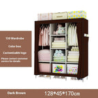 Metal Combination Simple Wardrobe Rental Room Steel Pipe Assembly Clothes Household Bedroom