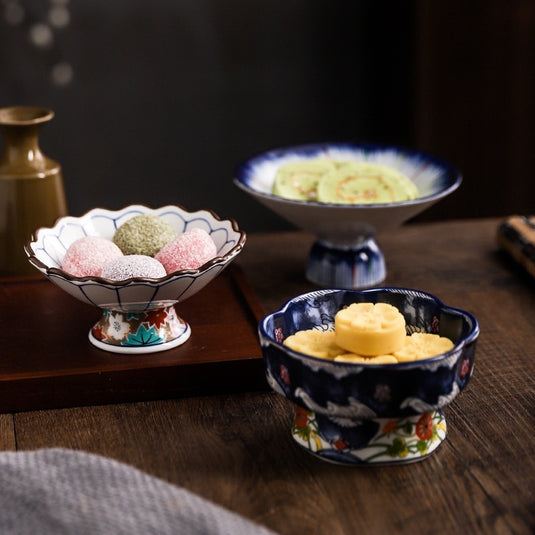 Japanese Creative Tall Bowl Ceramic Bowl Huaishi Cuisine