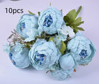 13 Core-spun Peony Decorative Flowers Artificial Flowers Artificial Flowers