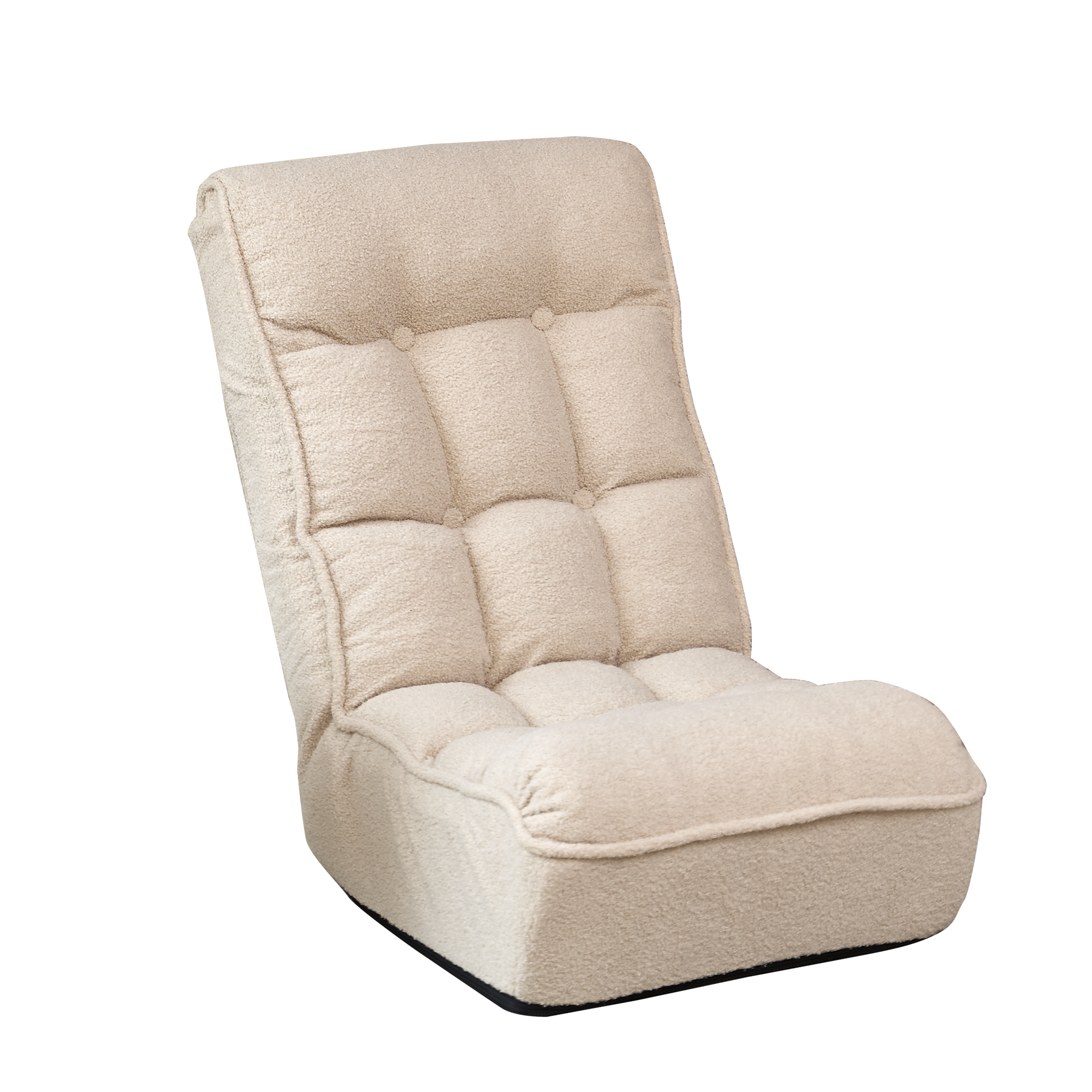 Chaise inclinable style japonais canapé paresseux tatami balcon chaise de loisirs réglable, blanc