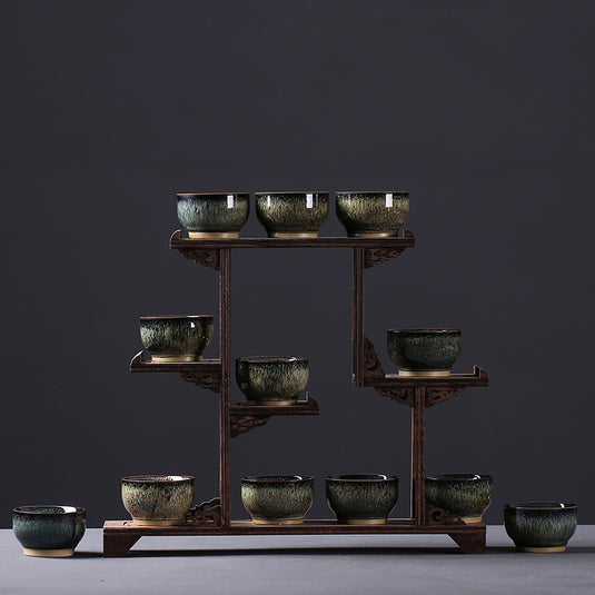 Chinese Zodiac Kung Fu Ceramic Artisanal Tea Cup Set