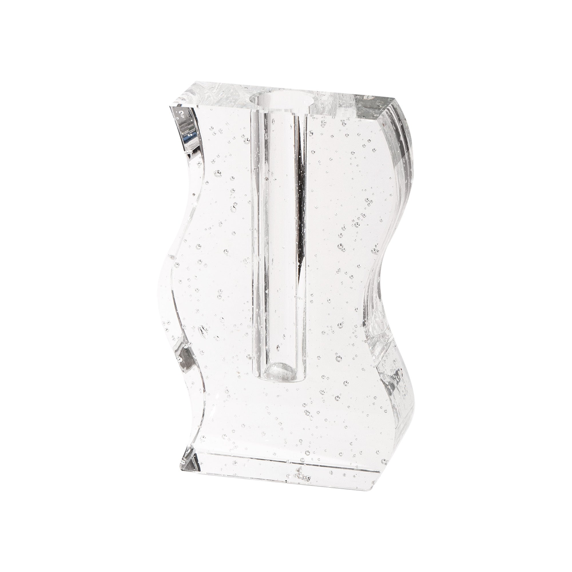 Vaso de Cristal Transparente Série Solidificação Vaso Espírito Fada