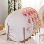 Bone China Phnom Penh Home Dishes Nordic Net Red Tableware