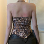 Design Sense Pleated Waist Tight Short Vest