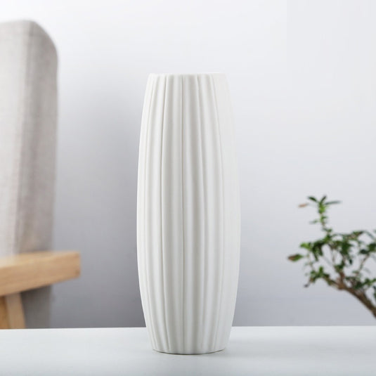 Vase en céramique blanc moderne de décoration de salon