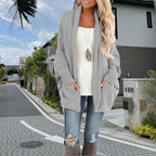Batwing Sleeve Women's Knitting Cardigan Sweater Loose-fitting Coat Top