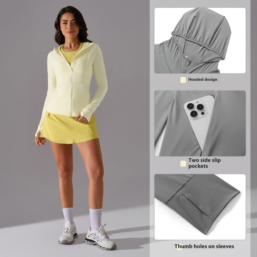 Hooded Stand Collar Sun Protection Quick-drying Coat