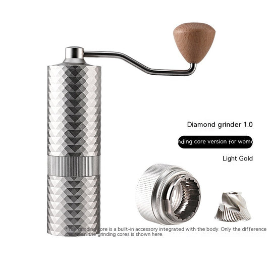 Manual Grinding Machine Diamond Coffee Bean Grinder