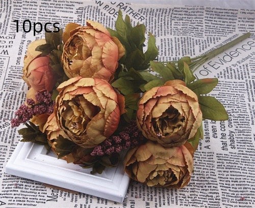 13 Core-spun Peony Decorative Flowers Artificial Flowers Artificial Flowers