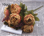 13 Core-spun Peony Decorative Flowers Artificial Flowers Artificial Flowers