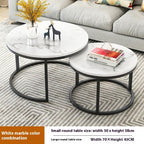 Coffee Table Living Room Creative Round Suit Wrought Iron Tea Table