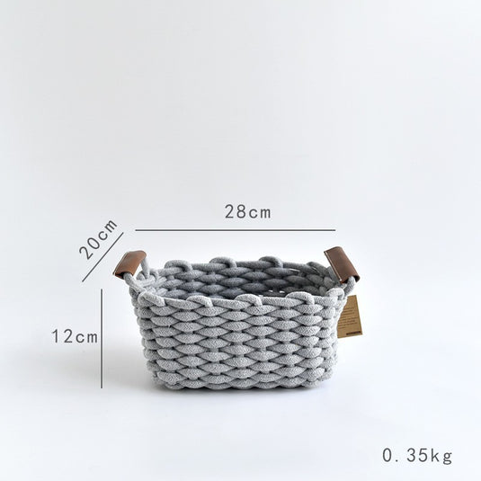 Cotton Cord Woven Storage Basket