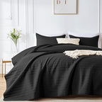 inron Queen Quilt Bedding Set,Soft Ultrasonic Full/Queen Quilt Set, Lightweight Olive Green Bedspread Queen Size,Cozy Geometric Coverlet Set for All Seasons(Includes 1 Quilt and 2 Pillow Shams) - Grand Goldman