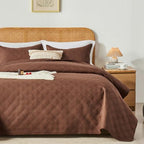 inron Queen Quilt Bedding Set,Soft Ultrasonic Full/Queen Quilt Set, Lightweight Olive Green Bedspread Queen Size,Cozy Geometric Coverlet Set for All Seasons(Includes 1 Quilt and 2 Pillow Shams) - Grand Goldman