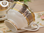 karosa royal style golden luxury 98 pcs dinner sets bone china dinner set dinnerware sets - Grand Goldman