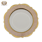 karosa royal style golden luxury 98 pcs dinner sets bone china dinner set dinnerware sets - Grand Goldman