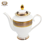 karosa royal style golden luxury 98 pcs dinner sets bone china dinner set dinnerware sets - Grand Goldman