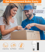 luckystyle LED Floor Lamp for Living Room, Dimmable Standing Lamps with Foot Switch,Remote Custom Color Temperature Black Pole Lamp with Lampshade,12W Led Bulb Tall Lamps for Office Kid Room Bedroom - Grand Goldman