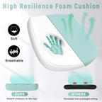 naspaluro Ergonomic Office Chair, Computer Chair with Adjustable Height, Flip-Up Arms and Lumbar Support, Breathable Mesh Desk Chair for Home Study Working (Without Headrest, Green) - Grand Goldman