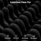 ovios 104" Cloud Sectional Couch with L-Shape Chaise,Modern Modular Sofa with Deep Seat, Upholstered Couches for Living Room Bedroom,No Assembly Required, Black (Plush Corduroy Fabric) - Grand Goldman