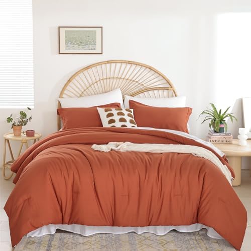 weigelia Queen Comforter Set Boho Bed 7PC Oatmeal Comforter Soft All Season Microfiber Comforter with Fitted Sheets, Flat Sheets, Pillow Shams, and Pillowcases - Grand Goldman